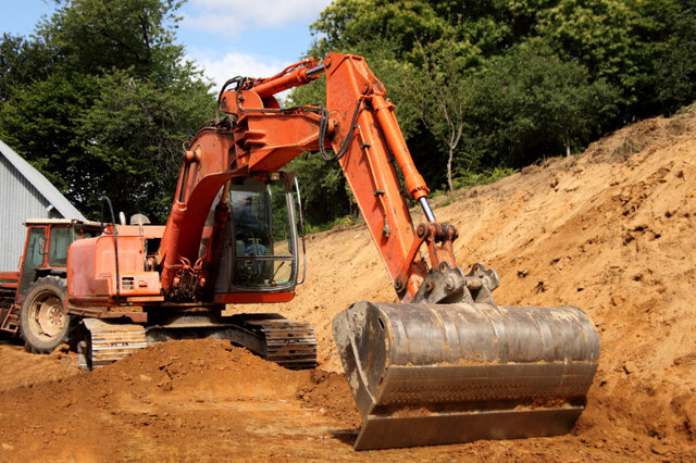 chantier de nivellement de terrain